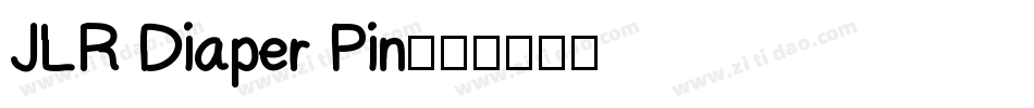JLR Diaper Pin字体转换